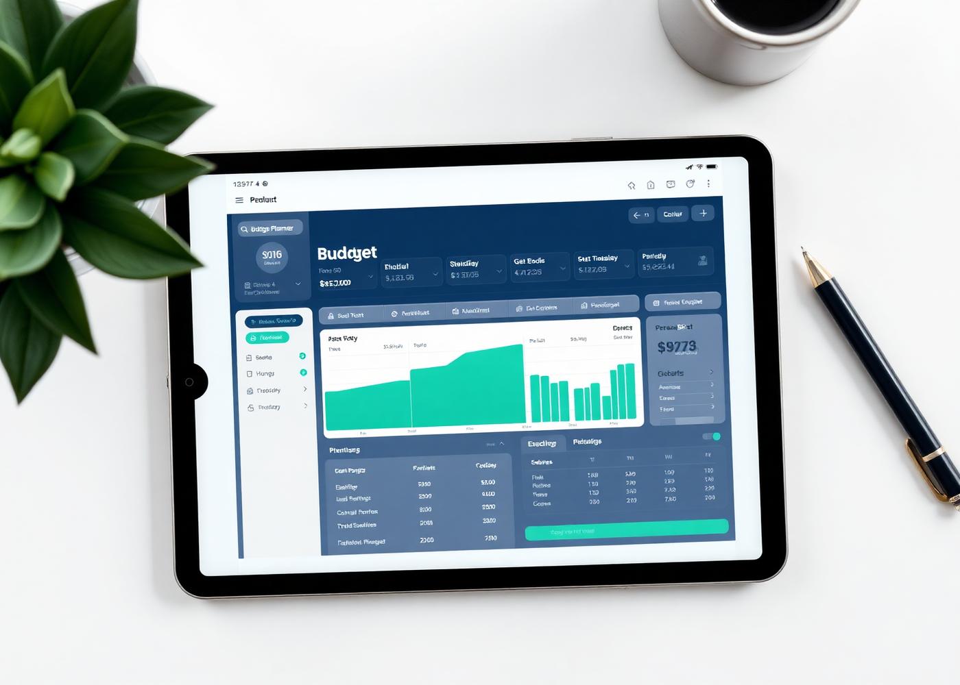 Life & Money Organizer digital planner shown on a tablet